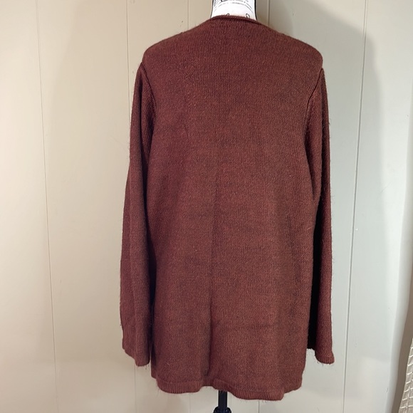 Ulla Popken Brown V Neck Sweater, EUC - Picture 5 of 11